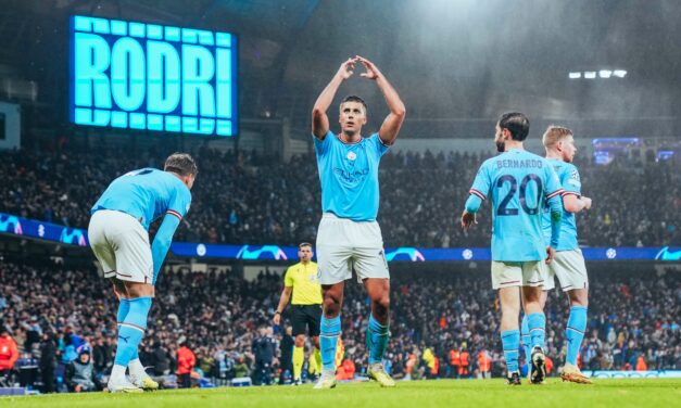 Manchester City put one foot in the semis
